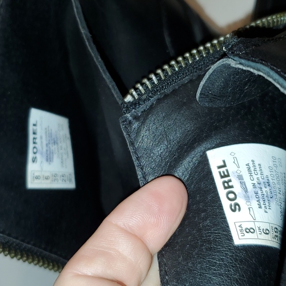 Sorel Brex Bold Waterproof Zip Front Black Platform Bootie Size 8 NWOT'S - Picture 10 of 12